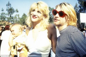 Cobain and family, 1993