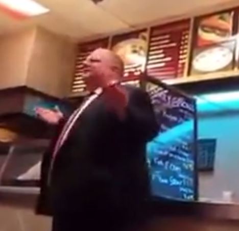 Mayor Ford is the life of the party at Steak Queen.