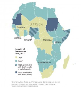 Status of African nations in regard to LGBT laws